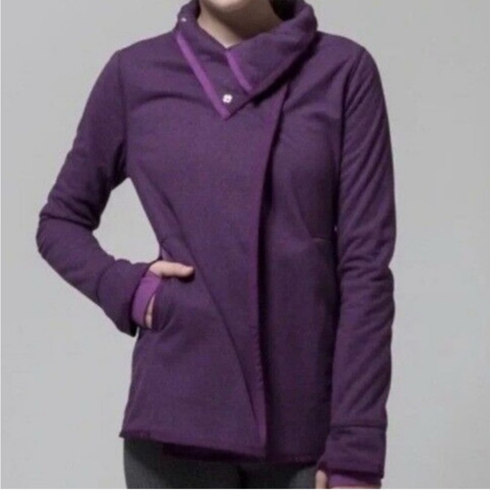 Ivivva Girl's Big Business Wrap Fleece Jacket